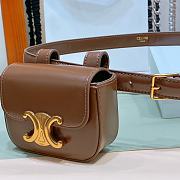 Celine Triomphe mini bag brown belt - 5