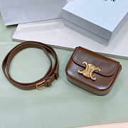 Celine Triomphe mini bag brown belt - 4