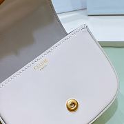 Celine Triomphe mini bag white belt - 6