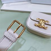 Celine Triomphe mini bag white belt - 3