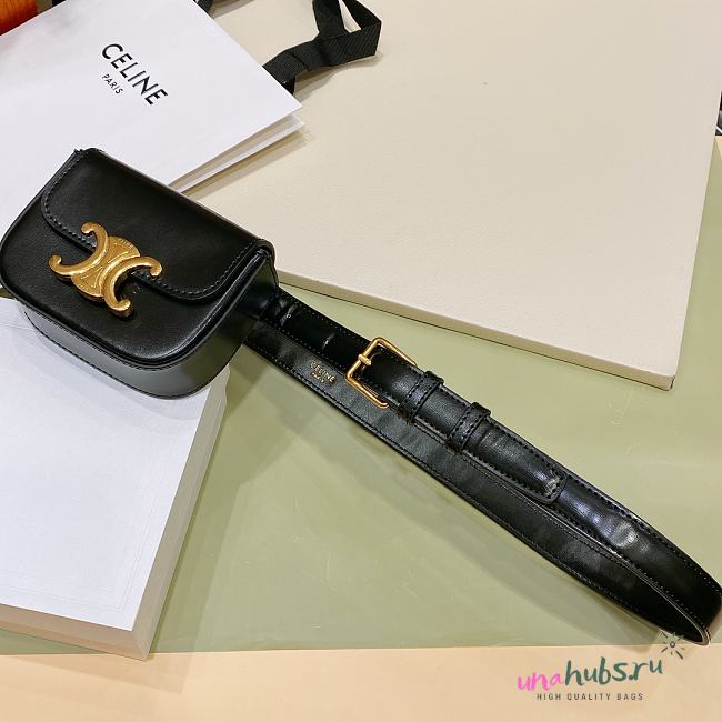 Celine Triomphe mini bag belt - 1