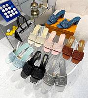 Louis Vuitton monogram heeled slippers ( 7 colors) - 1