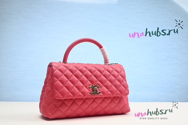 Chanel CF Coco Pink Leather 29cm Bag - 1