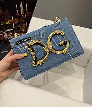 DOLCE & GABBANA Blue Patchwork Denim Bag  - 2