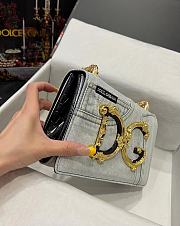 DOLCE & GABBANA Blue Patchwork Light Denim Bag - 2