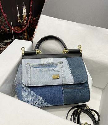 Dolce & Gabbana Women's Sicily Small denim tote bag