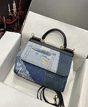 Dolce & Gabbana Women's Sicily Small denim tote bag - 6