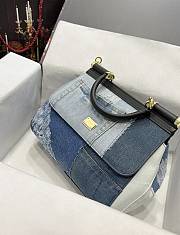 Dolce & Gabbana Women's Sicily Small denim tote bag - 5