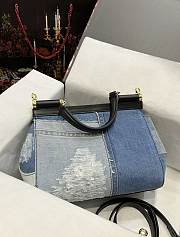 Dolce & Gabbana Women's Sicily Small denim tote bag - 4