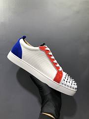 CL Suede And Canvas Spiked Orlato Low Top Sneakers - 5