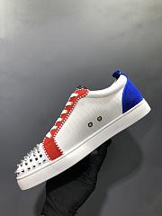 CL Suede And Canvas Spiked Orlato Low Top Sneakers - 4