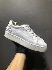 CL Spikes Orlato White Leather Sneakers - 5