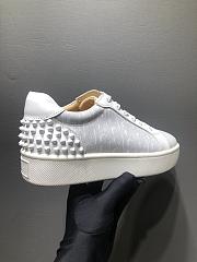 CL Spikes Orlato White Leather Sneakers - 4