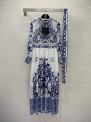 DG blue porcelain dress - 1