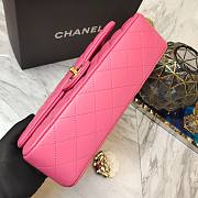 Chanel Cf flap bag pink gold hardware bag - 5