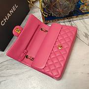 Chanel Cf flap bag pink gold hardware bag - 4