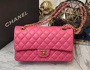 Chanel Cf flap bag pink gold hardware bag - 1