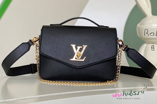 Louis Vuitton M22792 Oxford Lockme Black Leather Bag  - 1