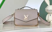 Louis Vuitton M22792 Oxford Lockme Beige Leather Bag - 1