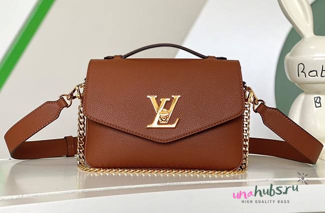 Louis Vuitton M22792 Oxford Lockme Brown Leather Bag - 1