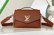 Louis Vuitton M22792 Oxford Lockme Brown Leather Bag - 1