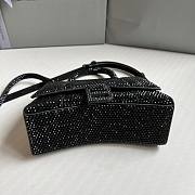 Balenciaga Hourglass XS Rhinestone Black Bag - 3