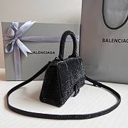 Balenciaga Hourglass XS Rhinestone Black Bag - 4