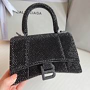 Balenciaga Hourglass XS Rhinestone Black Bag - 5