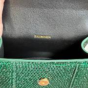 Balenciaga Hourglass XS Rhinestone Green Bag - 6