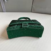 Balenciaga Hourglass XS Rhinestone Green Bag - 5