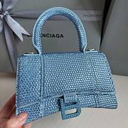 Balenciaga Hourglass XS Rhinestone Blue Bag - 6