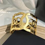 Chanel Vintage Gold Coco Mark Bangle - 1