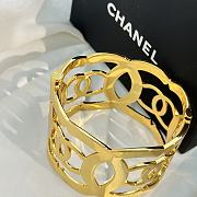 Chanel Vintage Gold Coco Mark Bangle - 5