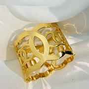 Chanel Vintage Gold Coco Mark Bangle - 3