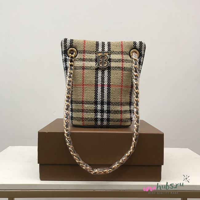 Burberry Vintage Check Boucle Lola Bucket Bag - 1