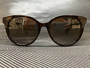 GUCCI GG0702SKN 003 Havana/Green Cat Eye Sunglasses - 3