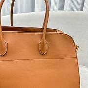 The Row Margaux 17 Brown Leather Tote Bag - 6