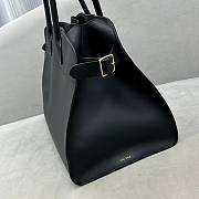 The Row Margaux 17 Black Leather Tote Bag - 3