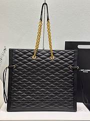 YSL Pochon Matelasse Black Leather Bag - 3