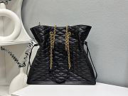 YSL Pochon Matelasse Black Leather Bag - 1