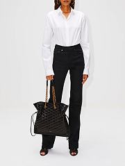 YSL Pochon Matelasse Black Leather Bag - 2