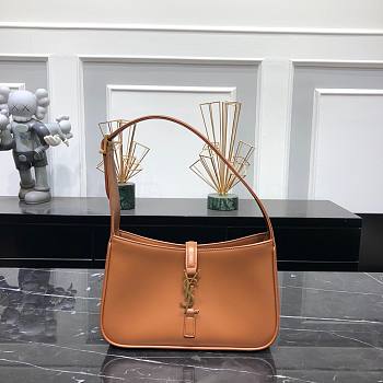 YSL LE 5 À 7 hobo brown leather bag