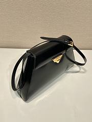 Prada medium black brushed leather handbag - 2