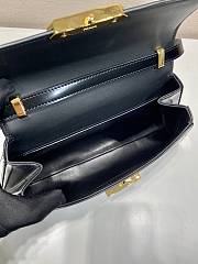 Prada medium black brushed leather handbag - 5