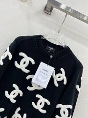 Chanel CC logo sweater ( black/ red) - 6