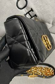 Dior Caro Black Quilted Macrocannage Puffer Calfskin Bag - 6