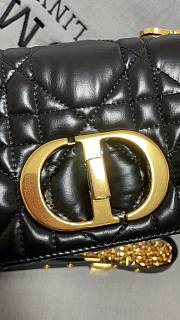 Dior Caro Black Quilted Macrocannage Puffer Calfskin Bag - 5