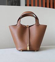 Hermes Picotin brown grained leather 18 - 1