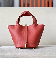 Hermes Picotin orange grained leather 18 - 1