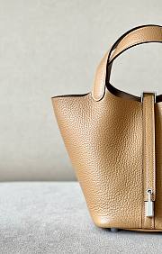 Hermes Picotin light brown grained leather 18 - 4